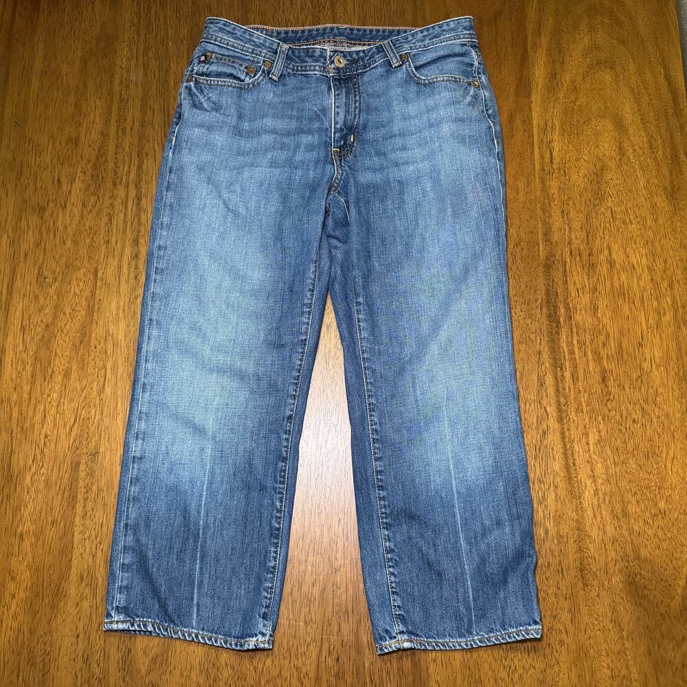 Lauren Jeans Co Ralph Lauren Kelly Cropped Jeans Womens 10 Blue 100% Cotton